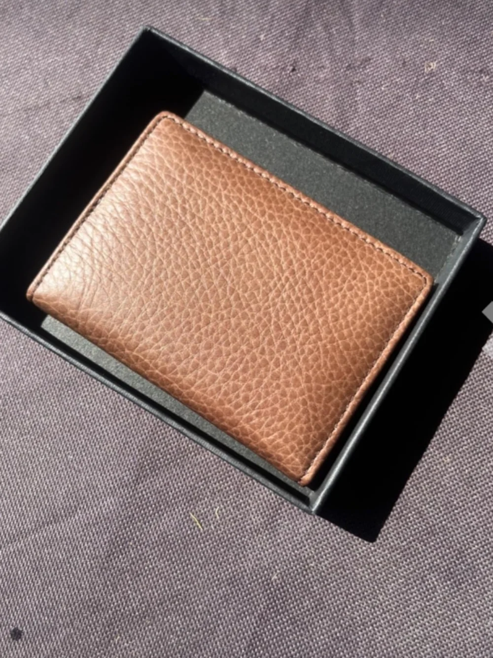 Montana West Leather Business Card Holder Bifold Men's Wallet - Brown